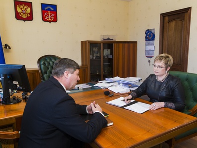 Губернатор провела встречу с депутатом Владимиром Мищенко