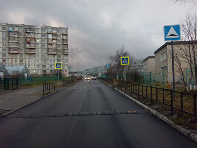 В Мурманской области устраняют нарушения на пешеходных переходах