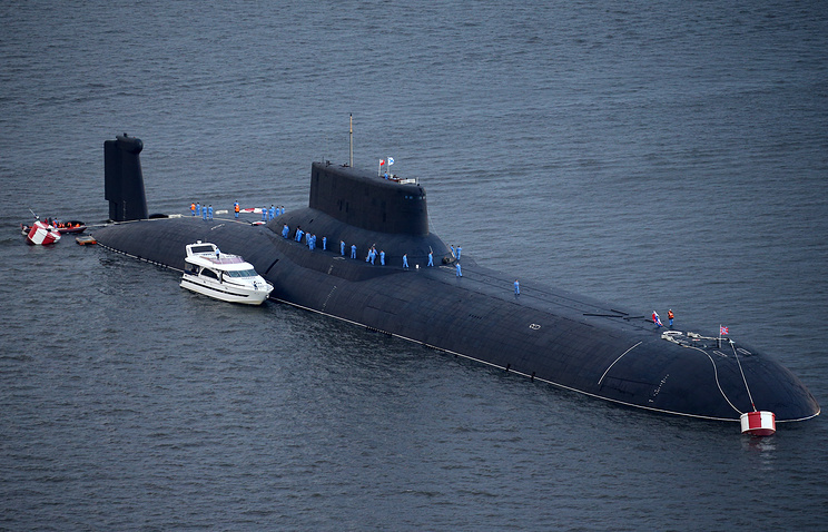 Подводная лодка «Дмитрий Донской» прибыла в Северодвинск