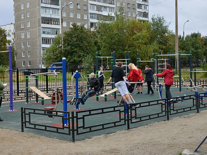 В Мурманске открывают новые площадки для спорта и отдыха