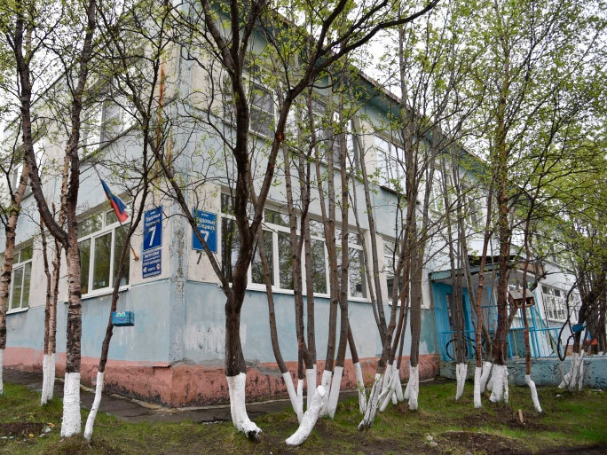 В Мурманске продолжается ремонт детского сада