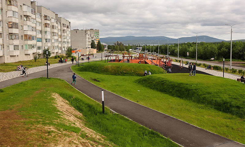 Губернатор оценил благоустройство города Полярные Зори