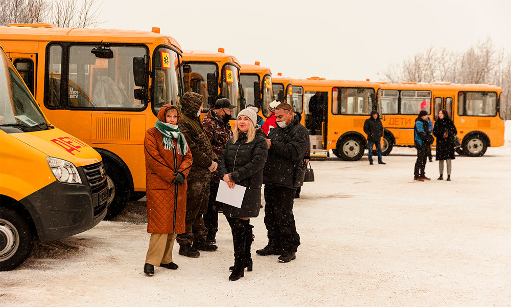 Парк школьных автобусов в Мурманской области обновлён на 80%