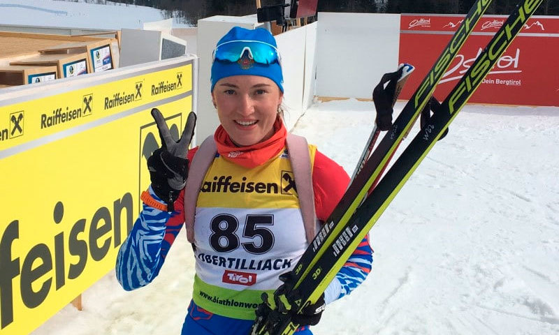 Анастасия Егорова завоевала золото на Кубке России по биатлону