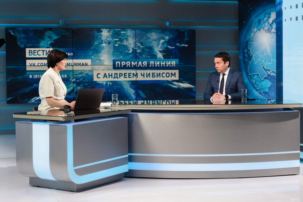 Андрей Чибис 3 часа отвечал на вопросы жителей Мурманской области в прямом эфире