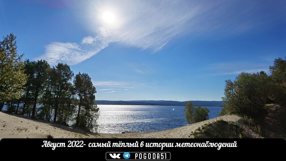 Август 2022 – самый тёплый в истории метеонаблюдений