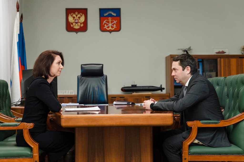 Губернатор Андрей Чибис провел встречу с главой регионального УФАС Кристиной Смирновой