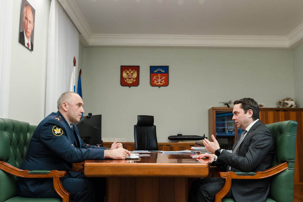 Губернатор Андрей Чибис провел рабочую встречу с начальником УФСИН региона Сергеем Бондарем