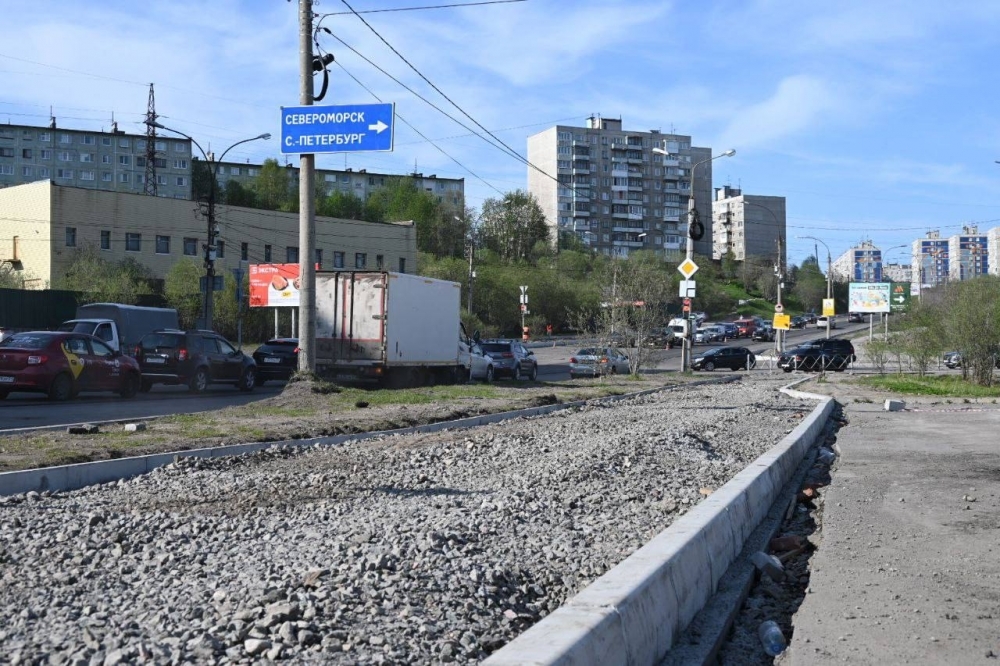 В Мурманске продолжается ремонт автодорог