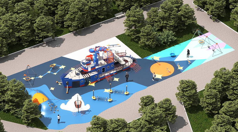 До 14 июля мурманчане могут выбрать концепцию нового детского игрового комплекса, который установят в Центральном сквере