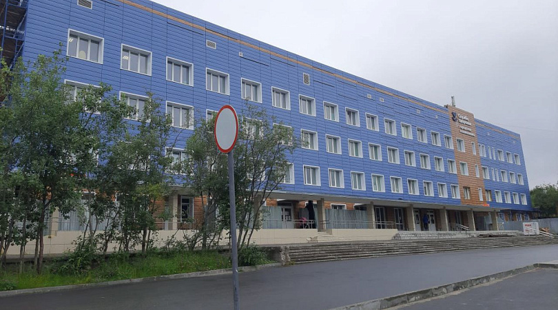 В поликлинике Оленегорской ЦГБ продолжается капитальный ремонт