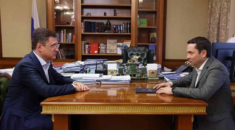 Вице-премьер Александр Новак и губернатор Андрей Чибис обсудили модернизацию системы теплоснабжения Мурманской области