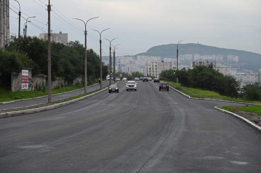 Ремонт 9 участков дорог в Мурманске полностью завершен