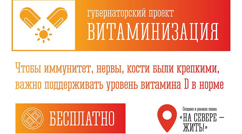 1 марта в Мурманской области стартовал третий этап программы по бесплатной витаминизации северян