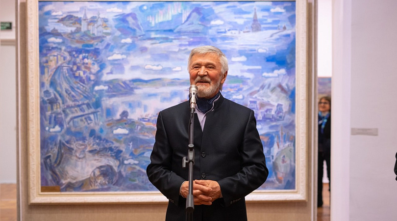 «Сказание о земле Кольской»: в областном художественном музее открылась выставка к юбилею Виталия Бубенцова
