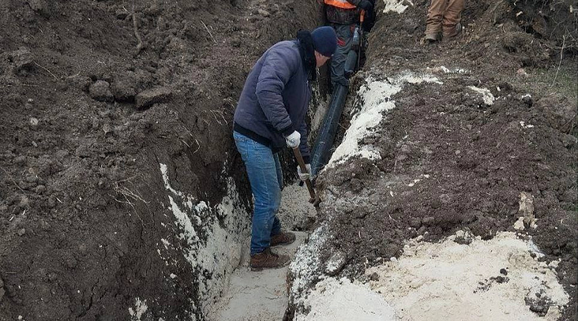 Северяне завершают укладку нового водовода в Приморске