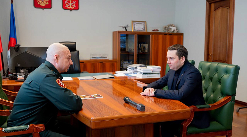 Командующий СЗО Росгвардии поблагодарил губернатора Андрея Чибиса за всестороннюю помощь ведомству