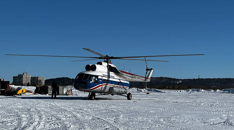В Мурманской области прошла воздушная тренировка по спускам с вертолёта МИ-8