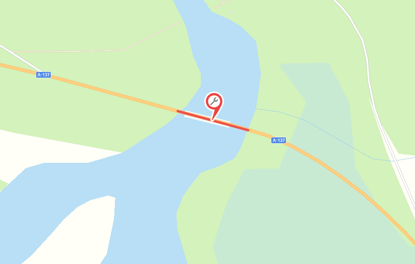 Движение через реку Чирко-Кемь на дороге А-137 в Карелии будет организовано по временной схеме