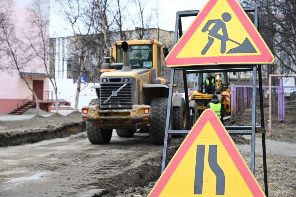 В Мурманске продолжается ремонт дорог